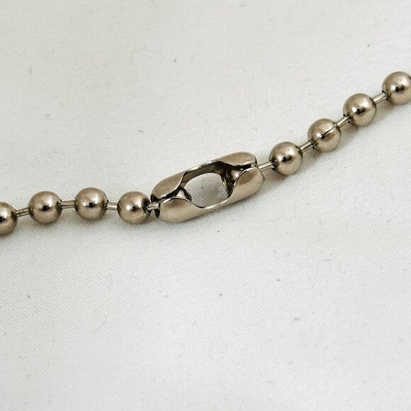 Vintage-Inspired Charm Necklace With Inspirational Quote on Large Ball Chain - Picture 7 of 7